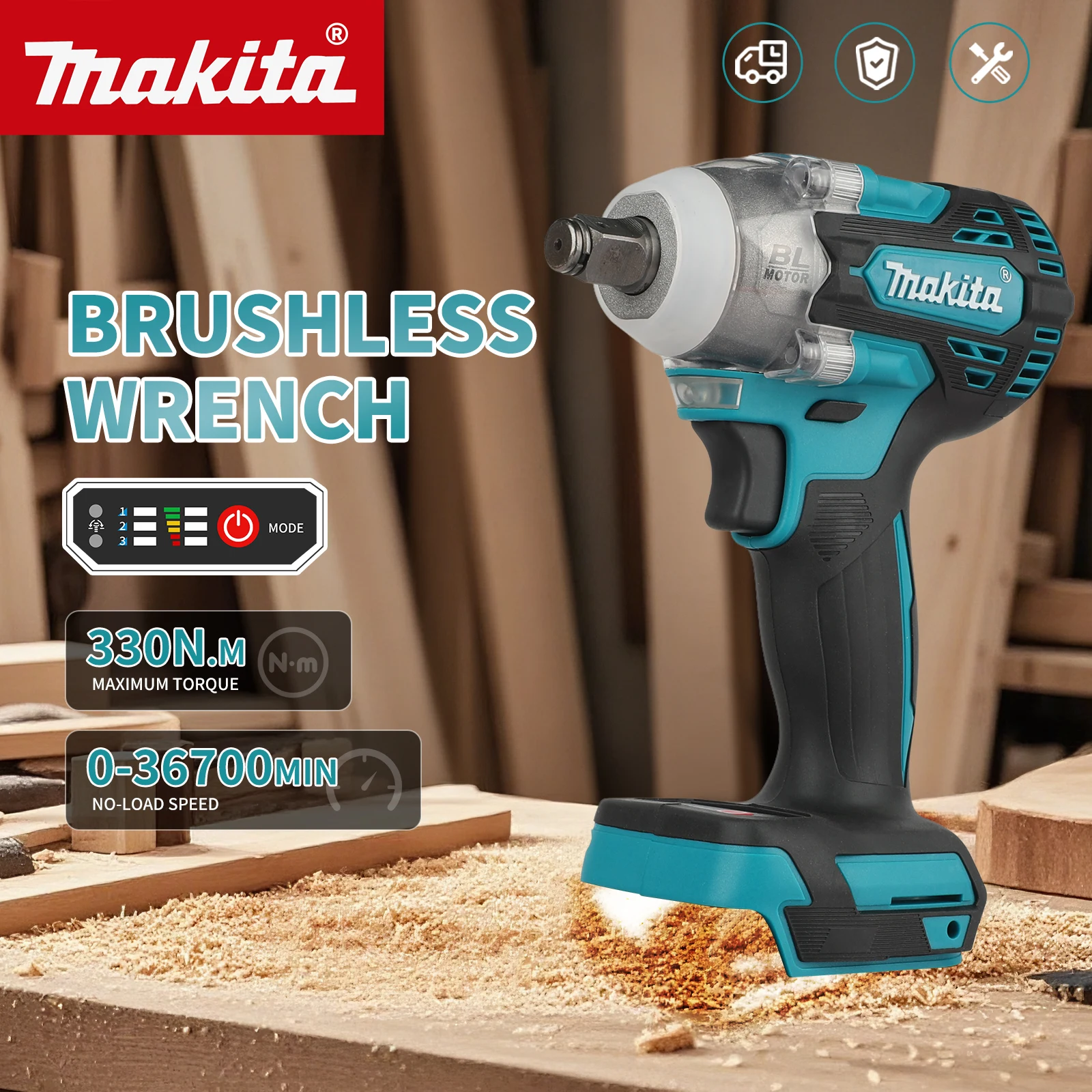 Makita Drill Dtw300 - Do klucza udarowego Makita DTW300 z